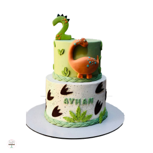 Dino birthday cake