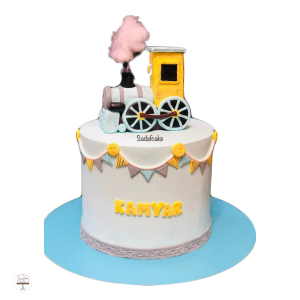 Train birthday cake