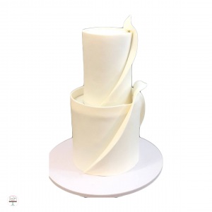 White Modern Cake