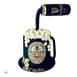 Guinness beer theme cake