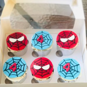 Spider man cupcakes